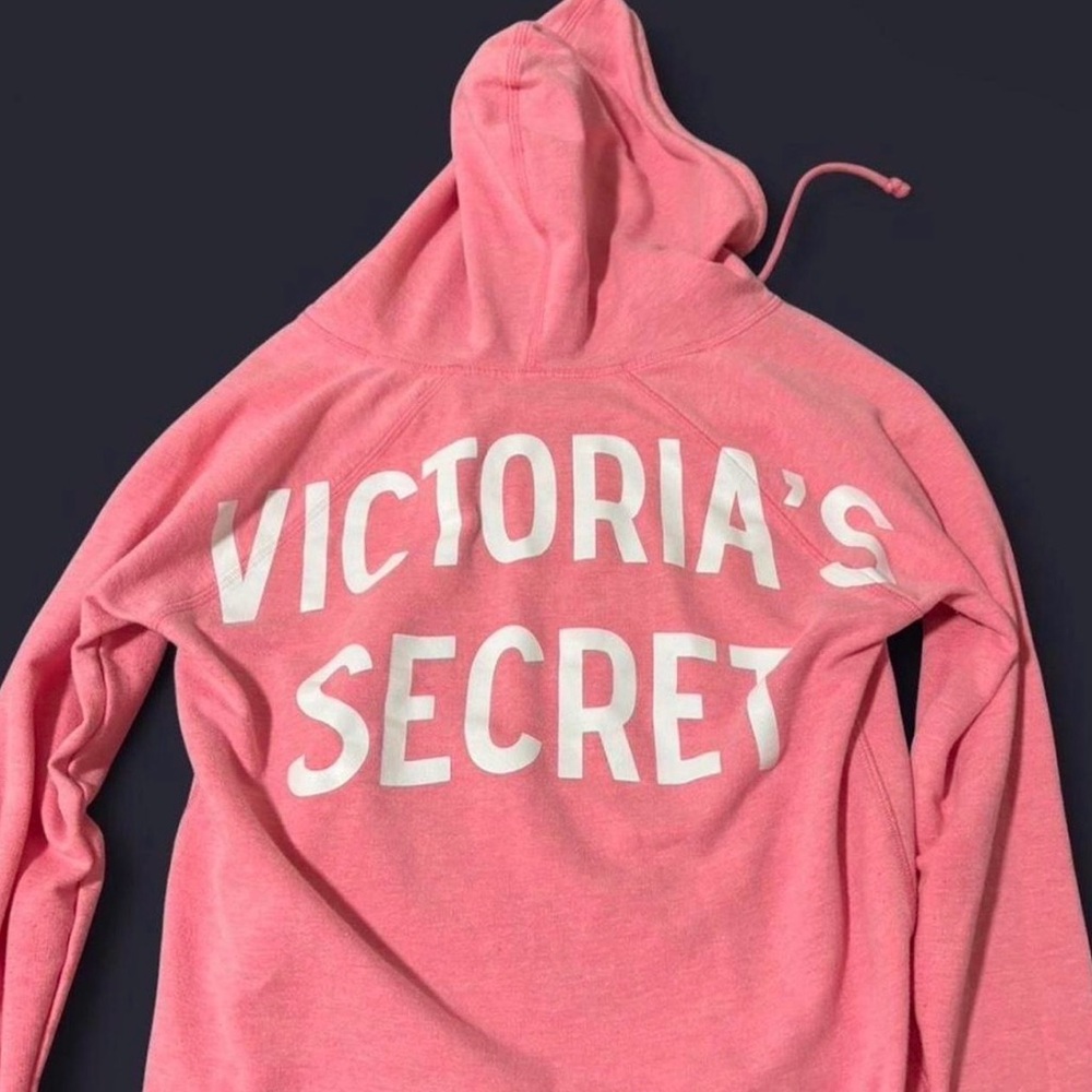 Victoria's Secret Pink Logo Hoodie - Pink Size: S